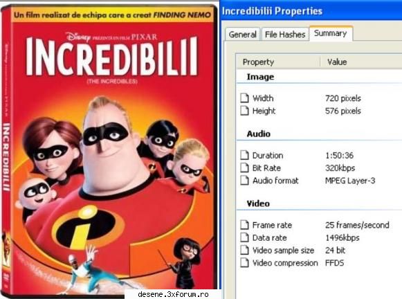 Incredibilii / The Incredibles dublat romana - Incredibilii DVDRip Size: 1.18 GB (1,271,191,722 - Alte Desene