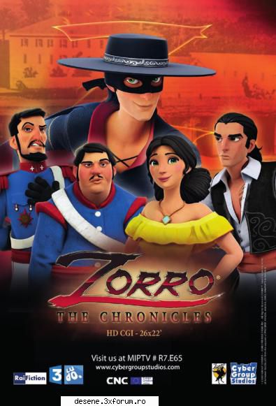 zorro the chronicles (576i/p tvrip, complet, rodubbed, recorded by  zorro the chronicles (576i/p